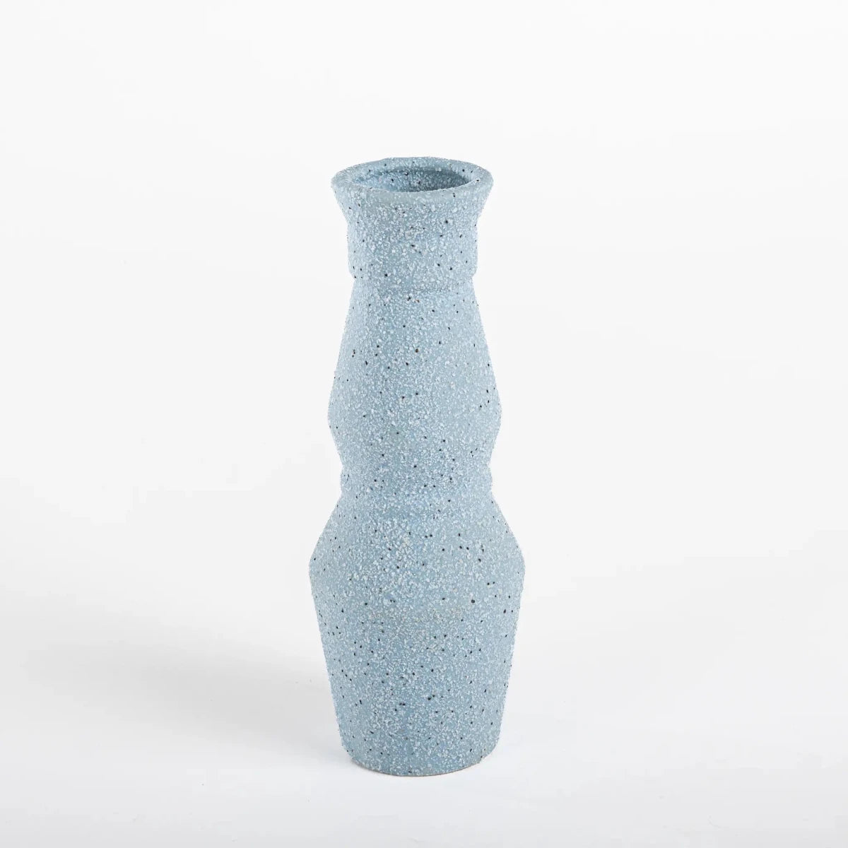 Vaso de Cerâmica Geométrico Azul - Clocasa | Além do Conforto