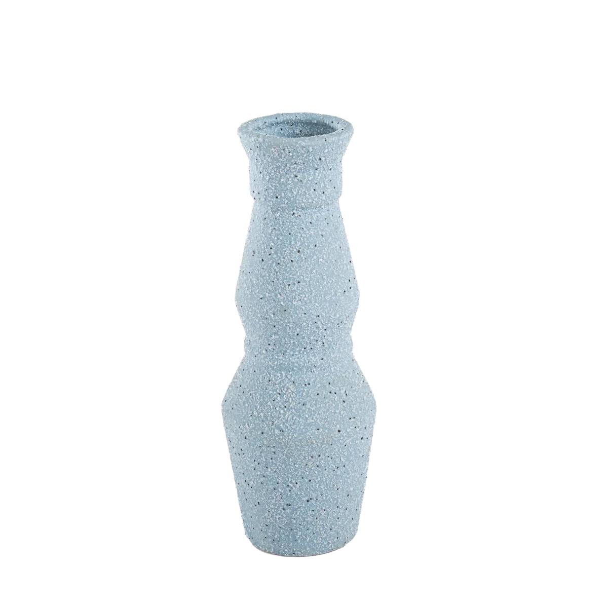 Vaso de Cerâmica Geométrico Azul - Clocasa | Além do Conforto