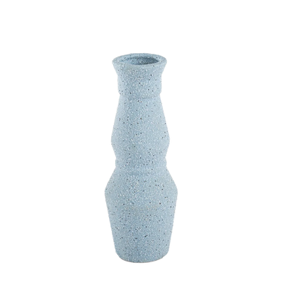 Vaso de Cerâmica Geométrico Azul - Clocasa | Além do Conforto