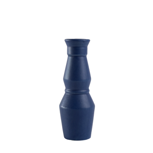 Vaso de Cerâmica Geométrico Marinho - Clocasa | Além do Conforto