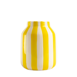 Vaso de Cerâmica Listrado Amarelo - Clocasa | Além do Conforto