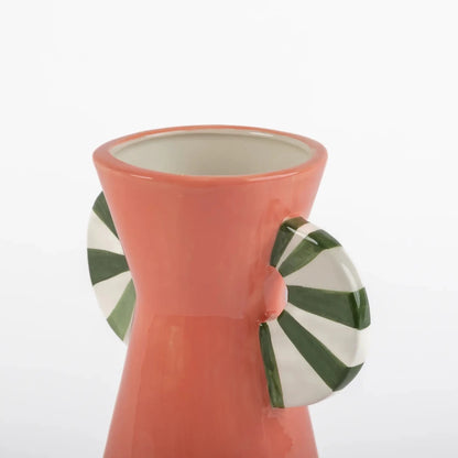 Vaso de Cerâmica Multicolor Rosa - Clocasa | Além do Conforto