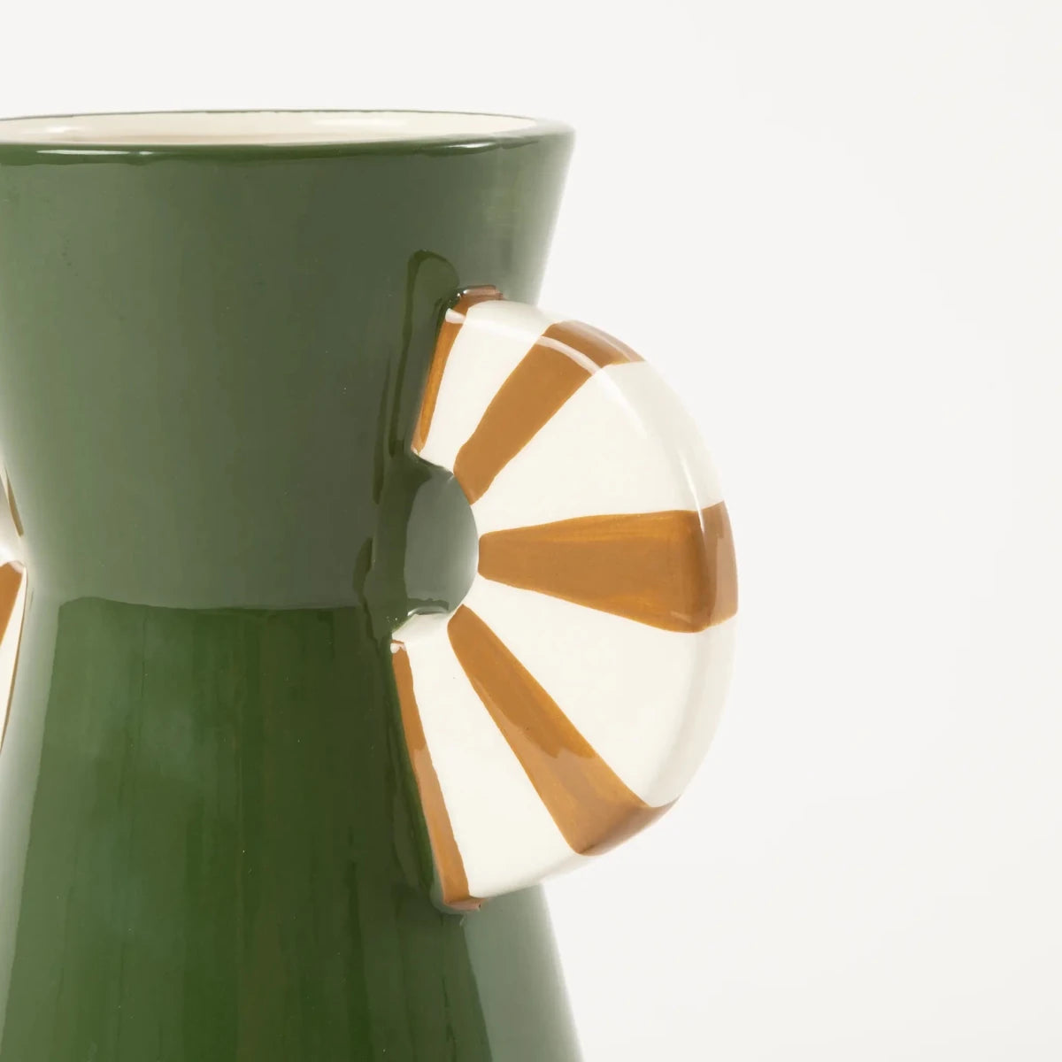 Vaso de Cerâmica Multicolor Verde - Clocasa | Além do Conforto