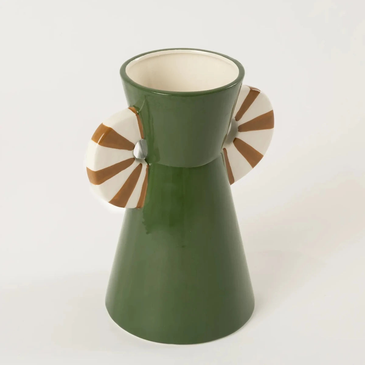 Vaso de Cerâmica Multicolor Verde - Clocasa | Além do Conforto