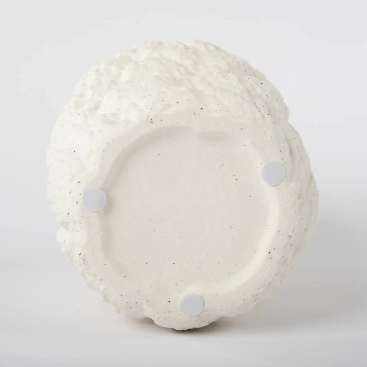 Vaso de Cerâmica Orgânico Branco - Clocasa | Além do Conforto