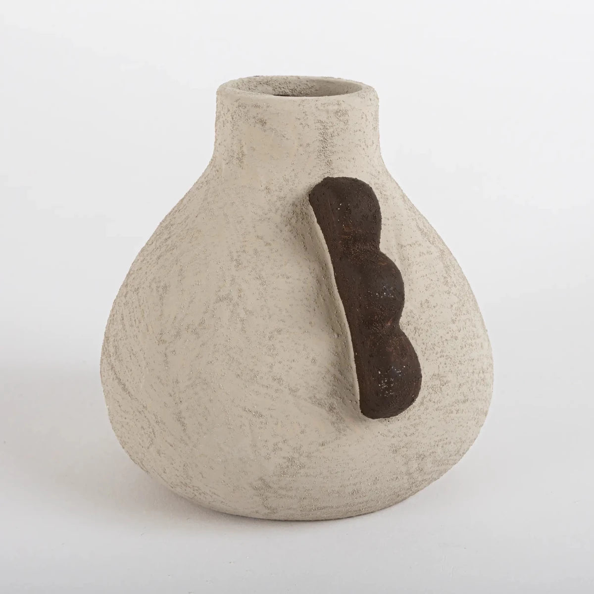 Vaso de Cerâmica Rústico Areia - Clocasa | Além do Conforto