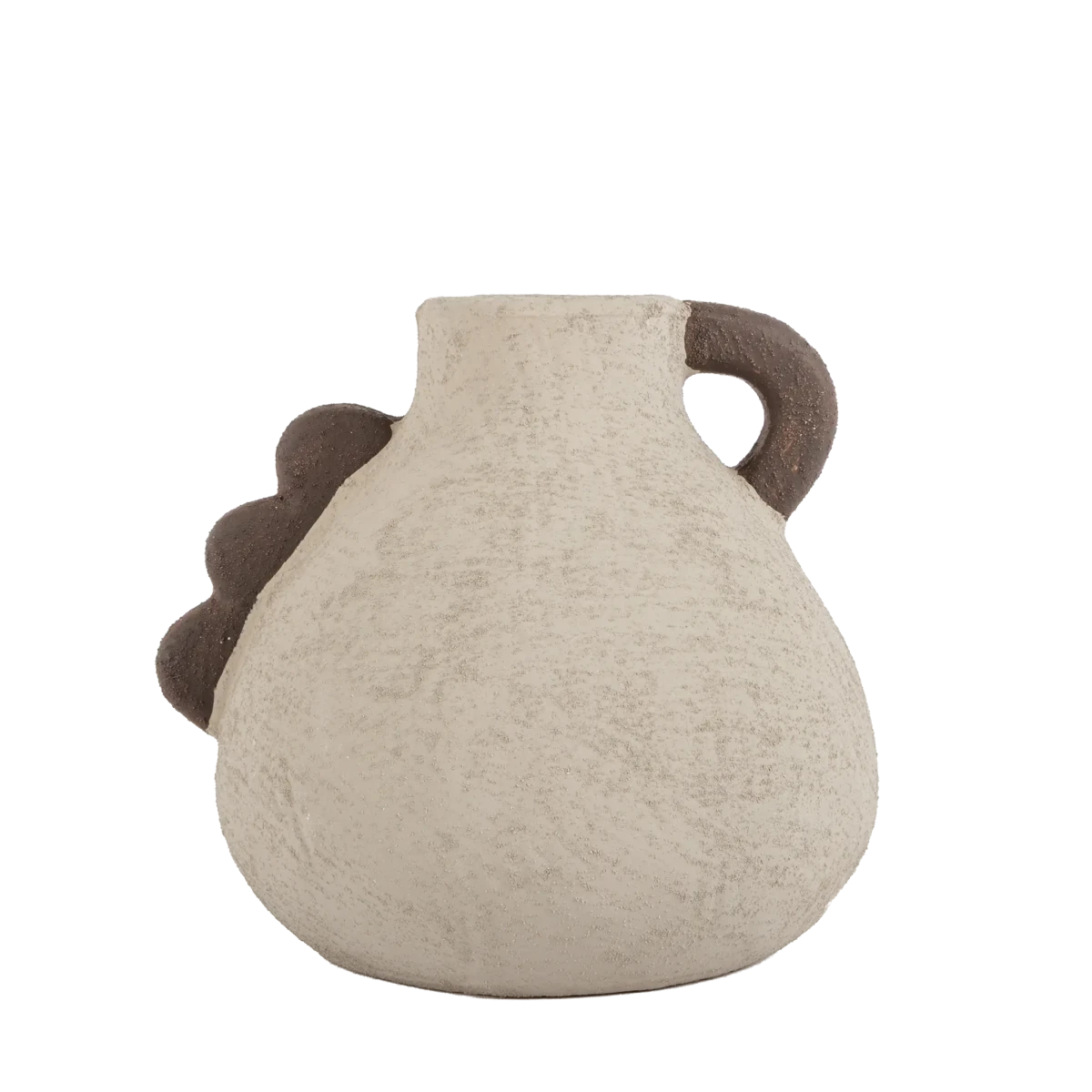 Vaso de Cerâmica Rústico Areia - Clocasa | Além do Conforto
