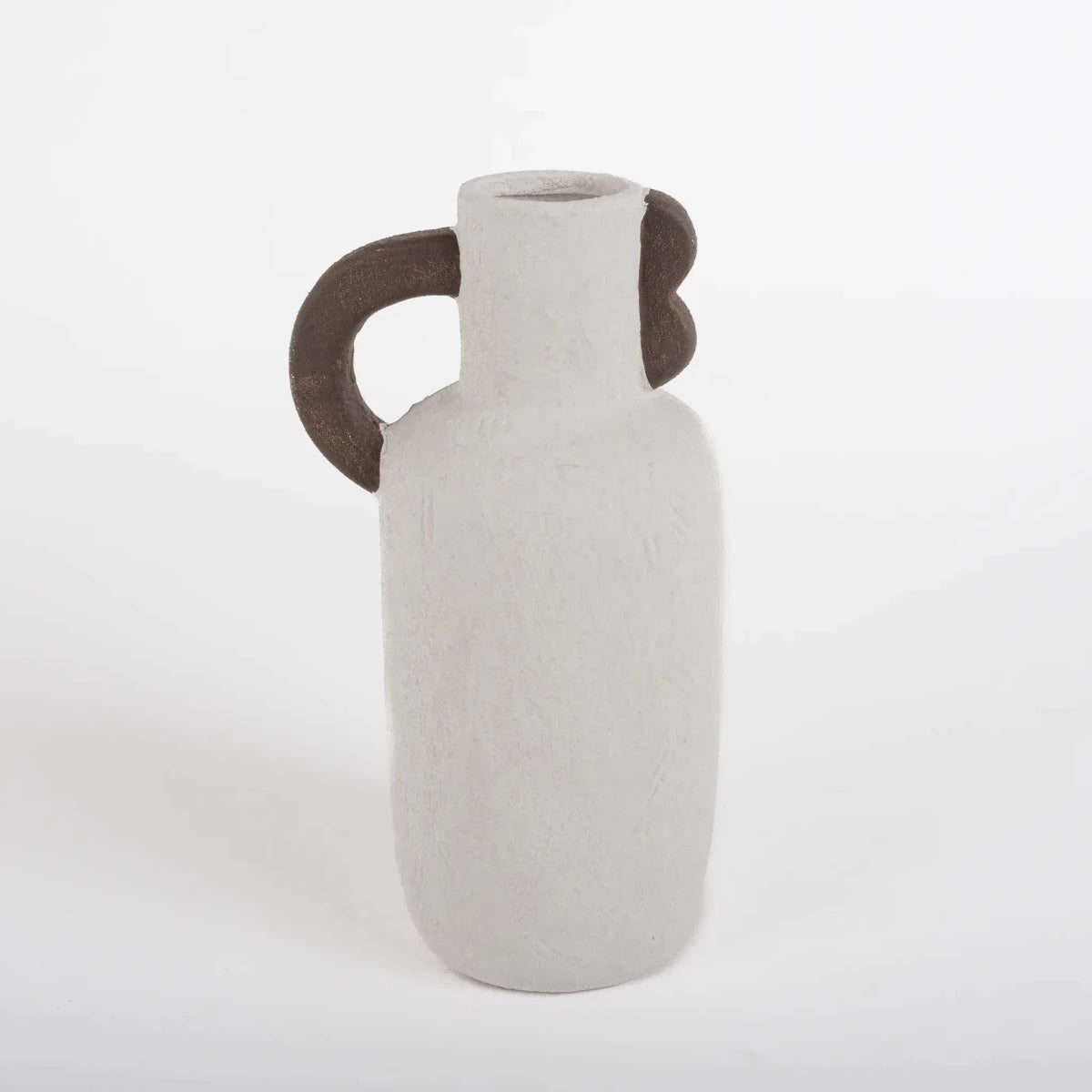 Vaso de Cerâmica Rústico Off White - Clocasa | Além do Conforto