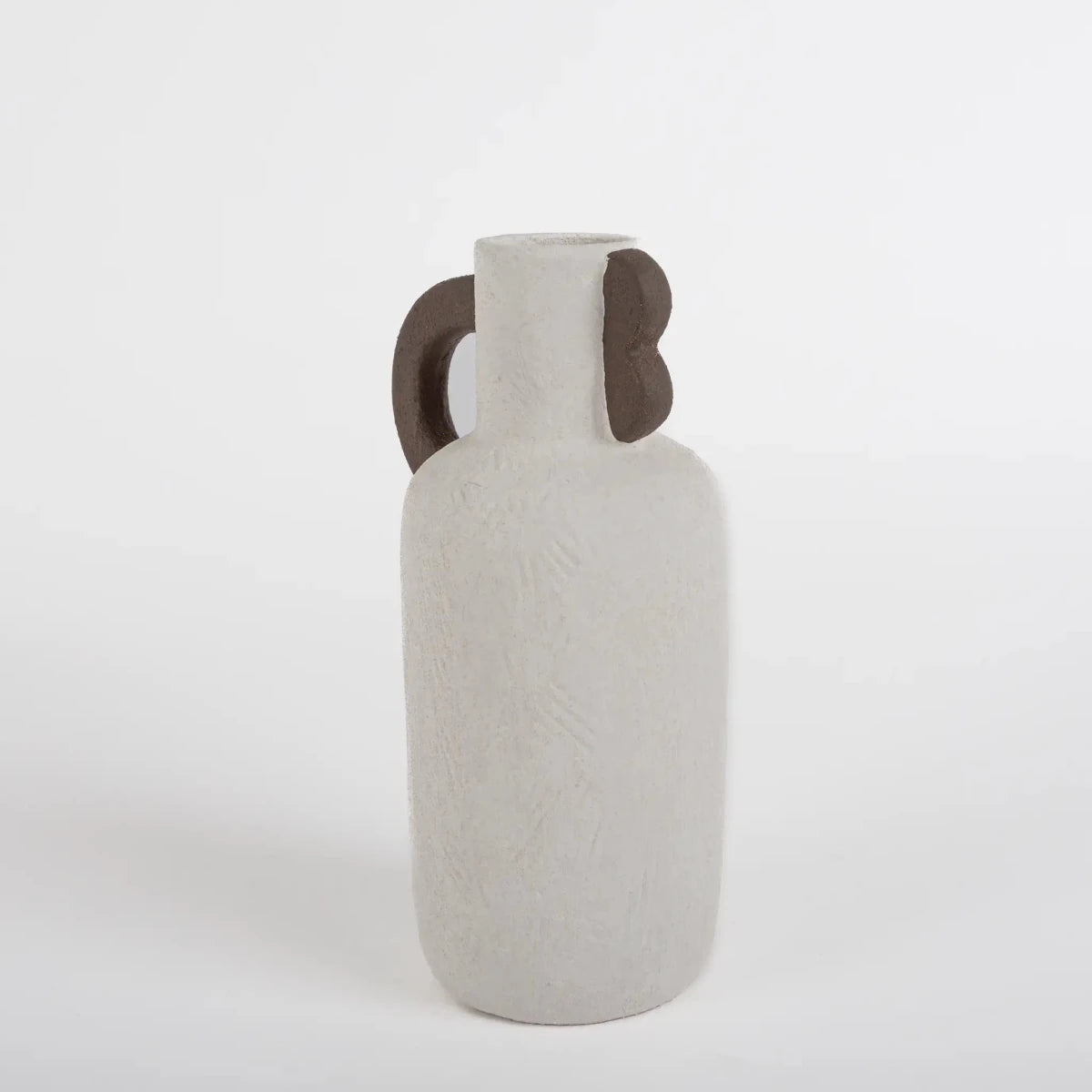 Vaso de Cerâmica Rústico Off White - Clocasa | Além do Conforto