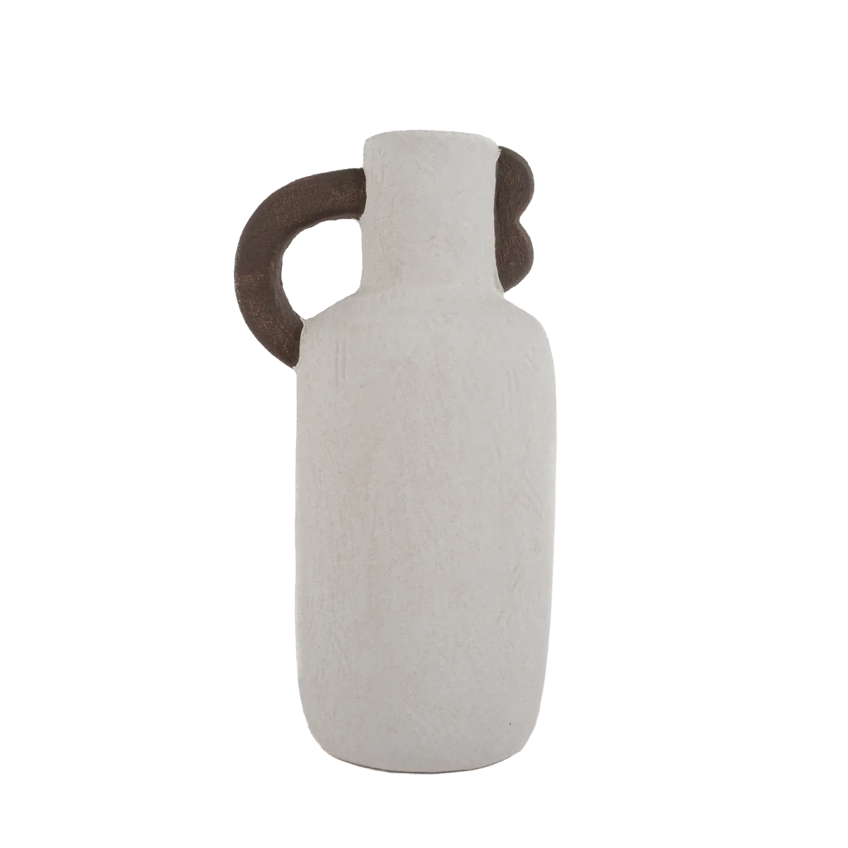 Vaso de Cerâmica Rústico Off White - Clocasa | Além do Conforto