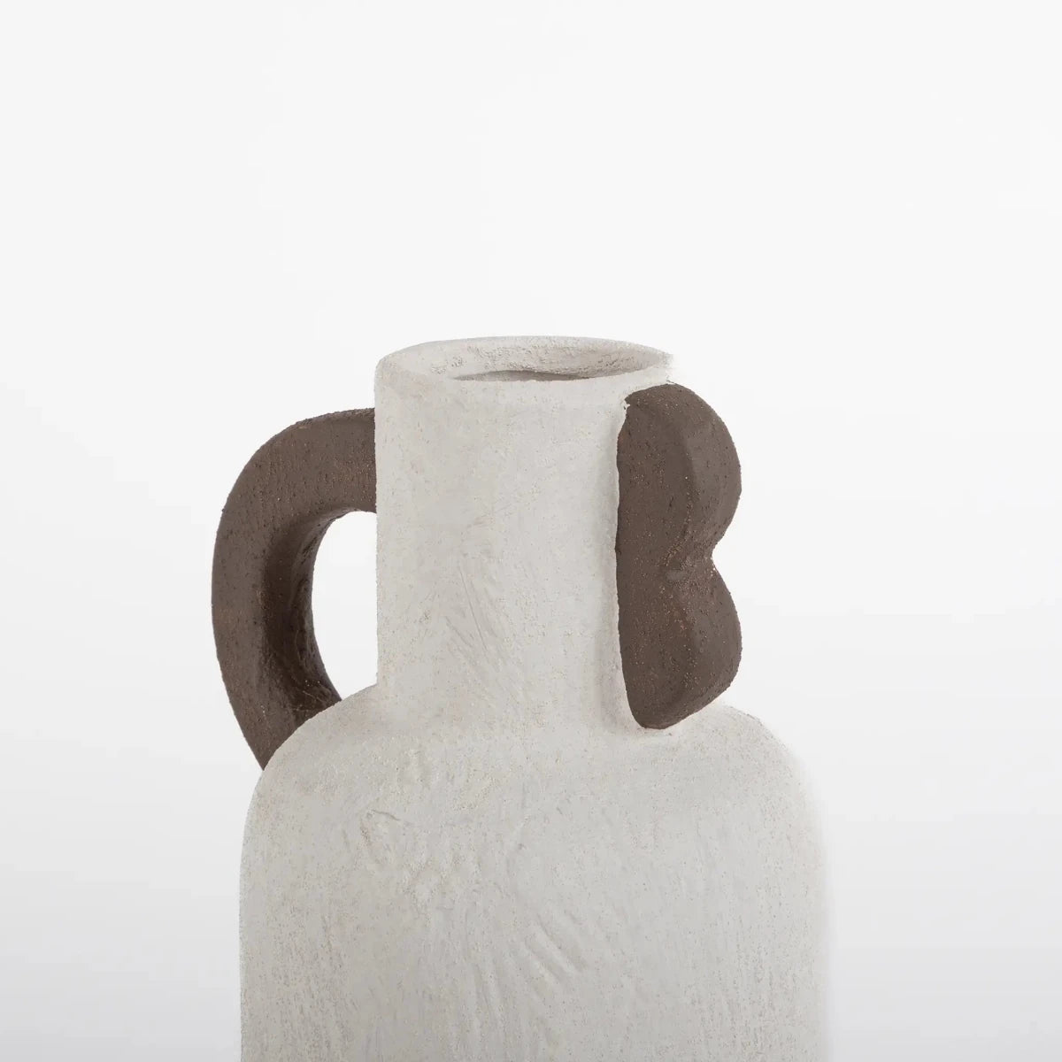 Vaso de Cerâmica Rústico Off White - Clocasa | Além do Conforto