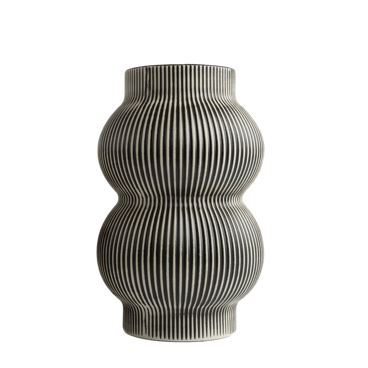 Vaso Rústico Listras Marrom Médio - Clocasa | Além do Conforto