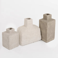 Kit Vasos Rusticos Quadrados